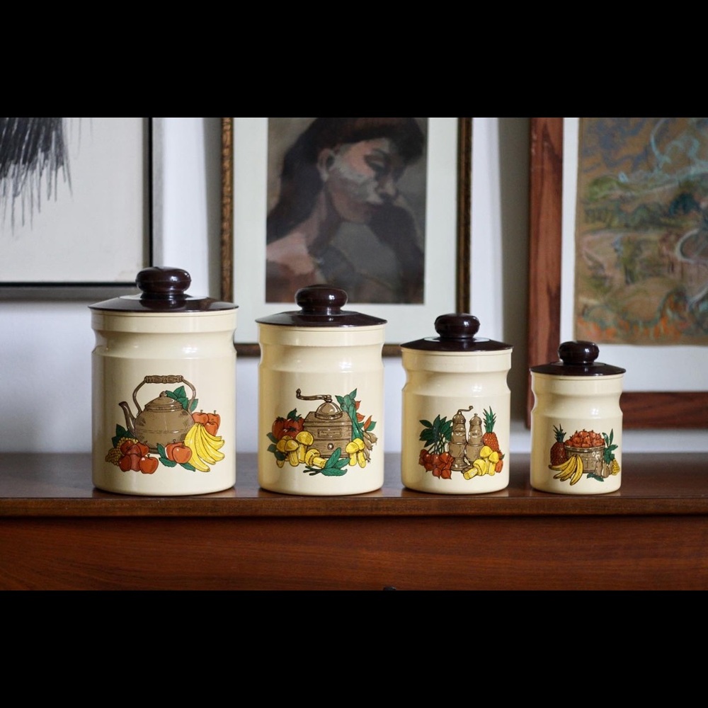 Vintage kitchen canister set